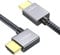 XAOSUN HDMI Kabel 90 Grad 2M,18 Gbps HDMI 2.0 Kabel Winkelstecker,4K@60 Hz,Geflochtenes Nylon HDMI auf HDMI Kabel,3D 1080P, HDR Kompatibel mit MacBook Pro 2021,Laptop,Monitor,TV,PS4/5,Xbox
