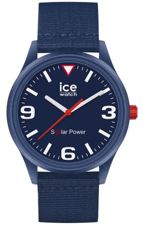 ICE-WATCH - Ice Solar Power Blue tide - Men's Wristwatch With Tide Ocean Strap - 020059 (Medium)