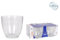 Set 4 bicchieri in vetro gigogne trasparente cl22