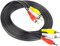 Xenocam 10ft RCA Audio/Video Cavo composito DVD/VCR/SAT Giallo/Bianco/Rosso connettori 3 maschio a 3 maschio