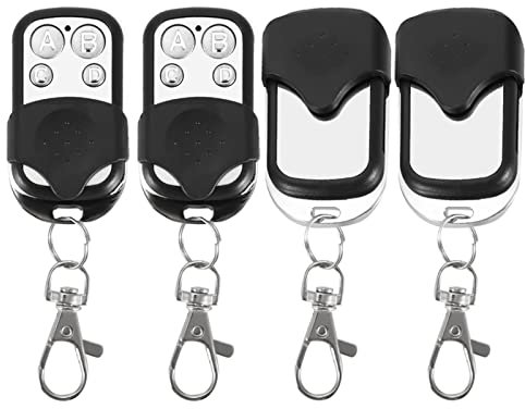 Mando a Distancia con Llavero Dioche 4pcs 433.92mhz Clonación Universal Control Remoto Inalámbrico Fob para Puerta de Garaje de Coche
