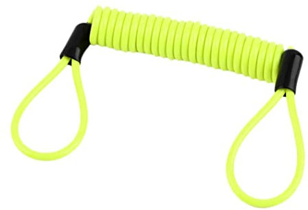 Câble de rappel pour disque de frein - Câble d'alarme - Ressort de sécurité - Câble de rappel pour scooter, moto, vélo - Vert fluorescent
