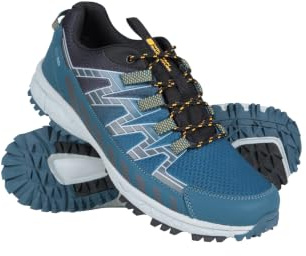 Mountain Warehouse Enhance Mens Waterproof Trail Running Shoes - Breathable, Soft, Comfortable & Durable Sneakers - for Spring Summer, Walking & Outdoors Mustard Adult Shoe Size 7