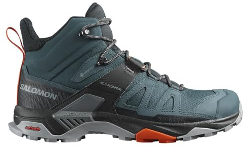 Salomon Herren X Ultra 4 Sneaker, Stargazer/Black/Scarlet Ibis, 44 EU