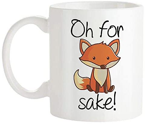 Fonhark - Doctor Strange Oh For Fox Sake-Tasse, 325 ml, Weiß