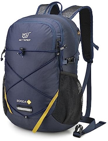 SKYSPER Wanderrucksack Herren 20L Rucksack Wandern Klein Leicht 20 Liter Trekkingrucksack Männer Damen für Outdoor Sport Marineblau