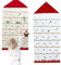 Calendario Dell'avvento Natalizio in Tessuto, Calendario Natalizio con Conto Alla Rovescia con 24 Tasche, per Piccoli Regali, Decorazione da Appendere Alla Parete Della Casa, 50 * 120cm