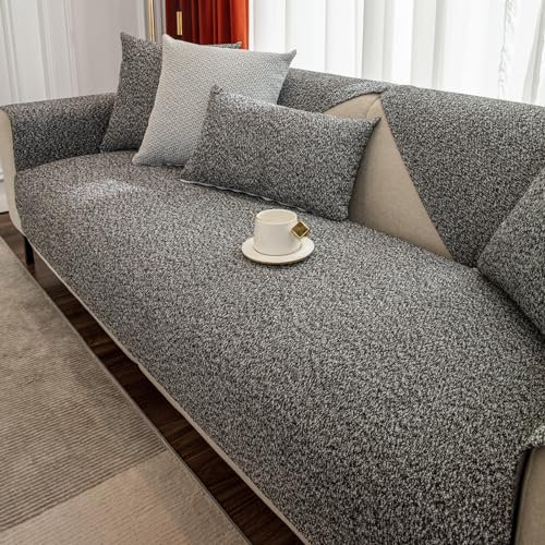 Couch überwurf Sofaüberwurf Rutschfest Sofaschoner für Hund 1 2 3 4 Sitzer Sofabezug Sofaüberwürfe Sofa Überwurfdecke L Form Ecksofa Bettwäsche Baumwolle Sofahusse Sofa Überzug ,Black-70*70cm