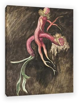 OLIIE Ölgemälde, Reproduktion, Wandkunst,klassischer Giclée,Diego Rivera Die Nacht der Radieschen ,Kunstdruck auf Leinwand, Wanddekoration für zu Hause70x100cm(28x33in) Innenrahmen
