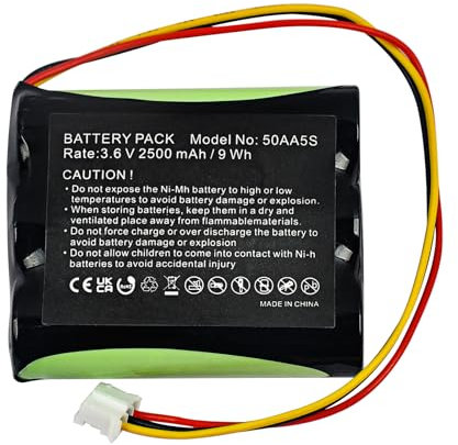 50AA5S Akku für Toniebox Musicbox Soundbox Speakers, 2025 Neu Aufgerüstet 2500mAh Ultra-Hohe Kapazität High-Performance High-Density-Zellen NiMH Akku-Pack für Toniebox Lautsprecher