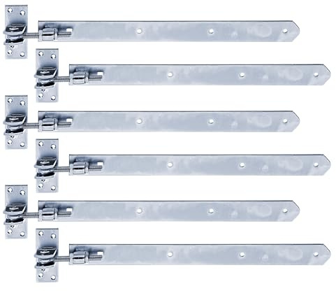 Alberts 823597 Ladenband | gerade, Abschluss abgerundet, verstellbar um 30 mm | galvanisch blau verzinkt | 460 x 40 mm | 6er Set