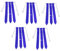 Reykentu Blaues Flag-Football-Set für Kinder, Verstellbarer Flag-Football-Gürtel, Geeignet für Flag-Football für Jugendliche und Erwachsene