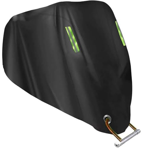 Congin Motorradabdeckung für Yamaha Alba 110 2011, Premium Elastischer Motorrad Cover Abdeckplane Staubschutz Motorrad Zubehör,XXXXL(295 * 110 * 140cm)