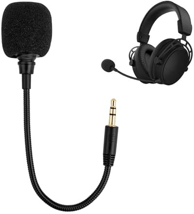 BQMEZRNUS Replacement Microphone 3.5mm Detachable Boom Mic External Mic for Gaming Headsets Xbox PS4 PS5, Computers & Laptops