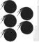 Ptwola Lot de 5 cordons de serrage de rechange de 130 cm avec 3 styles d'enfilage faciles à capuche pour shorts, pantalons, vestes, manteaux, sacs, sweatshirts