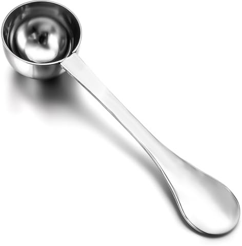 1TBSP Tablespoon Measuring Spoon Stainless Steel Coffee Measuring Spoon with Long Handle Multifunctional Table Spoons Measure 15ml Coffees Scoop for Ground Coffee Tea Powder(Silver)
