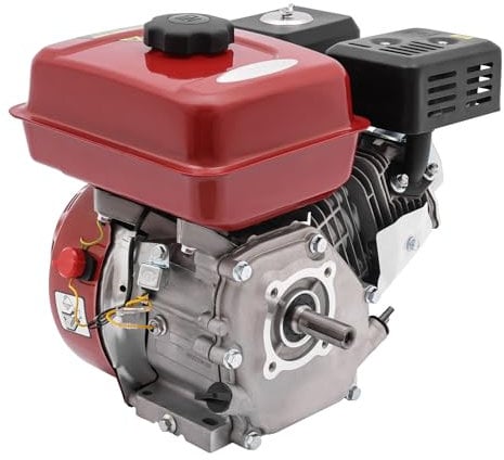 Motore a benzina da 7,5 CV, 4,2 KW/3600 rpm, motore industriale, raffreddamento ad aria, monocilindro, 4 tempi con inserto filtro dell'aria, per pompe dell'acqua, vibratori, generatori, buffer, ecc