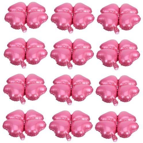 MAGICLULU 50 Pezzi Palloncini a Forma Di Cuore in Lamina Rosa Kit Di Palloncini Per Decorazioni Di Compleanno Gonfiabili