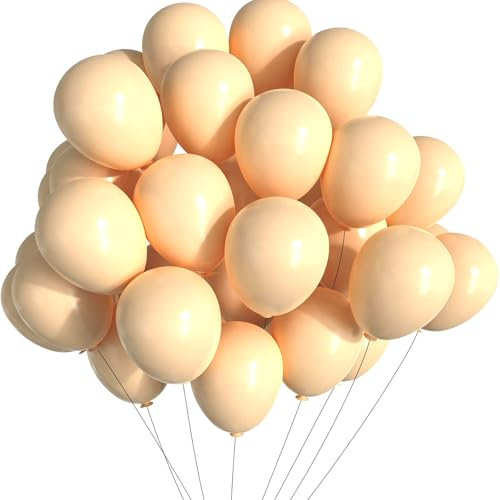 Ovanda 20 Stück 10 Zoll Luftballons Aprikose,Ballons Geburtstag,Ballon Girlande Beige,Apricot Helium Latex Ballons,Vintage Beige Nude Ballonbogen Kit,für Mädchen Frauen Hochzeit,Babyparty,Valentinstag