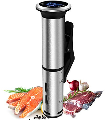 Sous Vide Machine 1200W Sous Vide Cooker Precisional Machine Ultra-quiet Working Accurate Temperature Immersion Circulator IPX7 Waterproof Touch Control Fast Heating