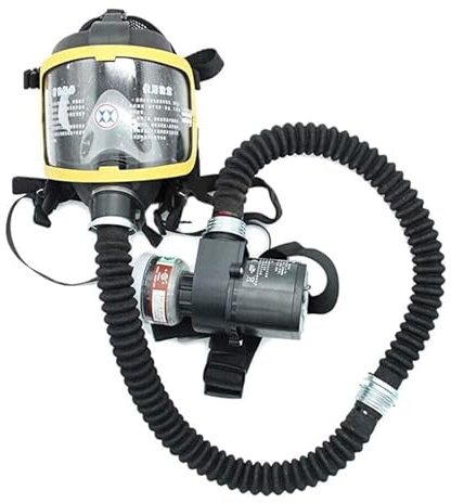 Elektrisch konstanter Durchfluss, luftgespeist, Vollgesichtsmaske, Atemschutzsystem mit 2 verstellbaren Funktionen