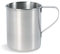Tatonka Edelstahl-Becher Mug (450 ml) - Einwandiger Trinkbecher mit 0,45l Volumen, Griff und Volumenskalierung - Lebensmittelecht, unzerbrechlich, schadstofffrei - Ø 9 x 9,5 cm