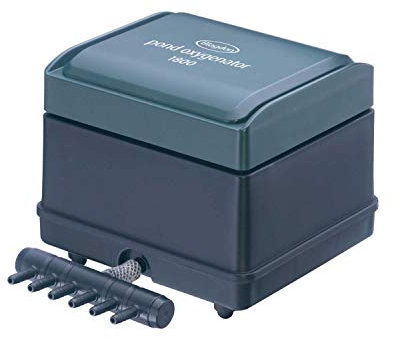 Blagdon Pond Oxygenator 1800 - Pompa ad Aria a 6 uscite per laghetti Fino a 10.000 Litri (stagni Koi Fino a 5.000 Litri), Adatta per aerazione e ossigenazione in sistemi idroponici e acquaponici,