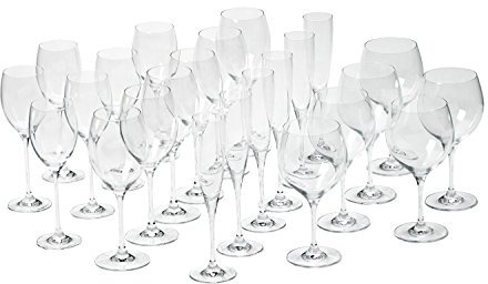 Villeroy & Boch Maxima Glassware Starter Set, 24 Pieces, Crystal Glass, Clear