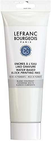 Lefranc Bourgeois - Encre de Linogravure - Tube de 250ml - Blanc