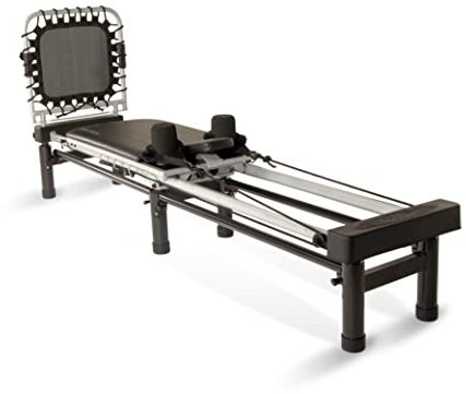 AeroPilates Reformer Workout Machine for Home Gym, 300 Lb Capacity, Black