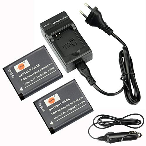 DSTE 2-Pack DMW-BCN10 Rechange Batterie et DC146E Voyage Chargeur Compatible pour Panasonic DMW-BCN10e Lumix DMC-LF1 DMC-LF1K DMC-LF1W