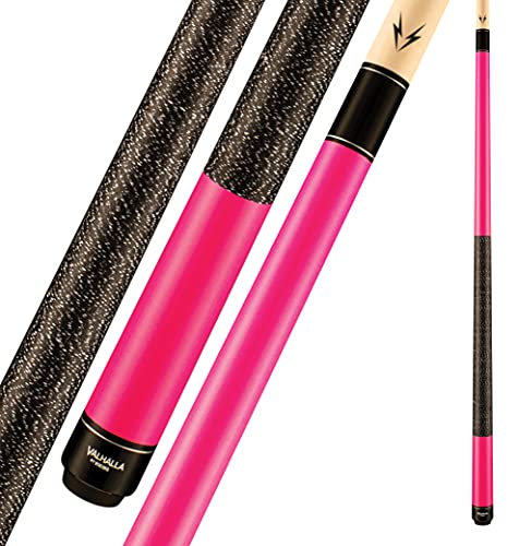 VIKING Valhalla VA116 Lot de 2 queues de billard avec revêtement en lin irlandais Rose 540 ml