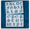 Buchstabenschablone „Alte Schrift“ | Buchstabenhöhe 5cm | Alphabet A-Z | Stencil | Wandschablone