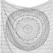 Popular Handicrafts Wandteppich, Wandbehang, Ombré-Stil, Hippie-Mandala, Bohemian, Hippie, aufwendige indische Wandteppiche, Tagesdecke, 140 x 152 cm, Silber