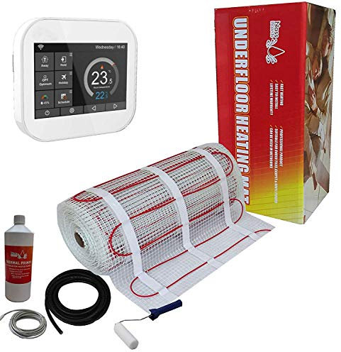 Electric Underfloor Heating kit 150w - 20.0m2 - White Smart WiFi Thermostat