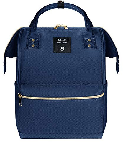 KALIDI Rucksack Damen Rucksack Herren Mädchen Jungen & Kinder Vintage Tagesrucksack mit laptopfach für 15 Zoll Notebook，Unisex Modern Wasserdichter Schulrucksack Rucksack Lässiger Daypack, Navy