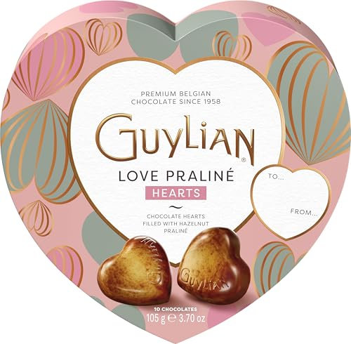 Guylian Chocolate Seashells Chocolates | Box of Chocolate Gifts | Heart Chocolates | Chocolate Dates | Chocolates Gift | Box of Chocolates Gift For Women Men | Valentines Gifts | 105g