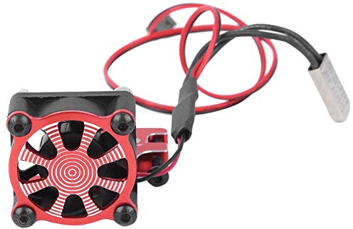Alomejor RC Car Motor Cooling Fan Heatsink with Thermal Sensor for CNC Aluminum Alloy Clamp Heatsink