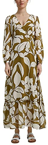 ESPRIT Collection Damen Kleid 051eo1e304, 363/Olive 4, 42