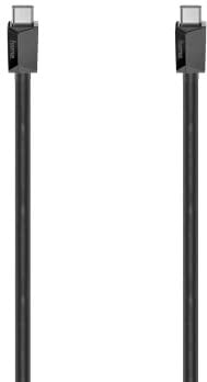 Hama USB C Kabel 1,50 m (Schnellladekabel USB-C auf USB-C, mit E-Mark Chip, High Speed 5 Gbit/s Datenübertragung, USB 3.2 Gen1, Full Featured, für PC, MacBook, Smartphone etc.) schwarz