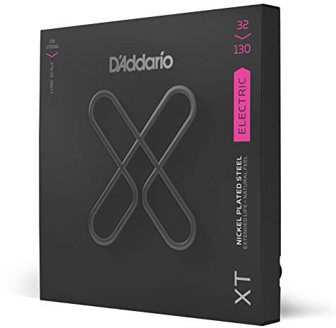 XTB32130, XT - Corde in acciaio placcate al nickel per basso, scalatura leggera normale, 6 corde, 32-130