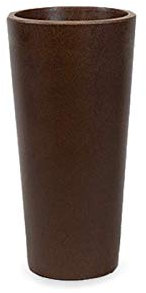 Ficus Modern - Maceta de plástico (58,4 cm, reciclable), color marrón