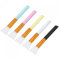 sourcing map Silicone Epoxy Brushes Pink/Blue/White/Yellow/Black Applicator DIY Brush for Making Epoxy Tumbler, Pack of 5