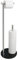 SAYAYO Porte Papier Toilette sur Pied Distributeur Papier Toilette Rangement Papier Toilette, Base en Verre Trempé et Tige en Acier Inoxydable pour Salle de Bain, Chrome Poli, EGKN220LD-2-CB