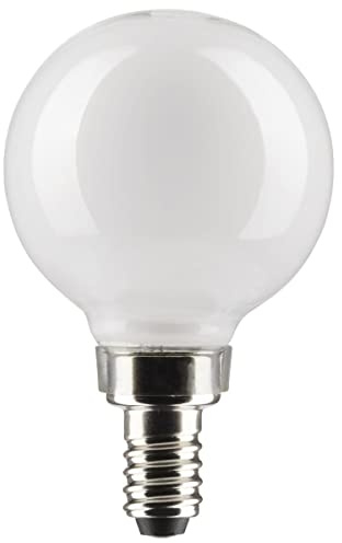 Satco 3-Watt LED E12 Light Bulb, 2700K, 15000 Hour Rating, Dimmable