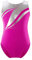 iEFiEL Mädchen Turnanzug Glitzer Gymnastikanzug ÄrmellosTurnanzug Glänzend Trikotanzug Gymnastik Leotard Training Gymnastikbody Stern Hot Pink 170-176