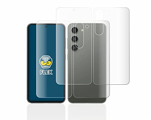 BROTECT 2 Stück Full-Cover Schutzfolie für Samsung Galaxy S23 (Display+Rückseite) Full-Screen Displayschutz-Folie [3D Curved, Kristall-Klar]