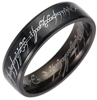 YAHOYA Titanium steel One Ring Of Power Ring For Men Women Gold Color Stainless Steel Fashion Jewelry Movie Of Ring