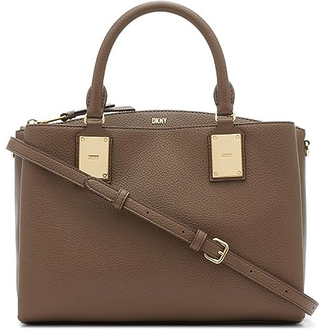 DKNY Damen Chris Medium Satchel Ranzen, Truffle