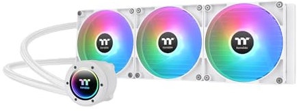 Thermaltake TH420 V2 ARGB Sync/AlO Liquid Cooler/Fan 140mm*3/PWM 500~1800 RPM/Mirror Waterblock/MB ARGB Sync Control/White, CL-W378-PL14SW-A